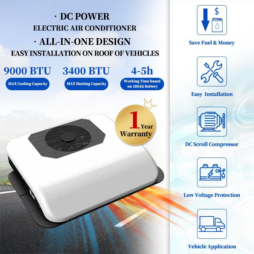 Feature of universal electric truck dc air conditioner Feature of universal electric truck dc air conditioner